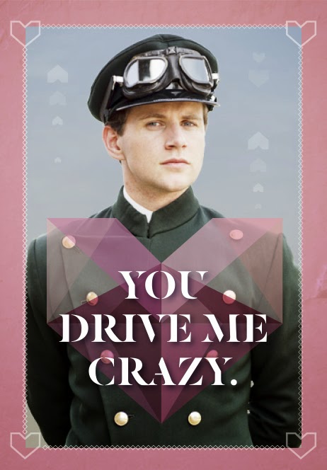 Free Downton Abbey Valentine Cards!