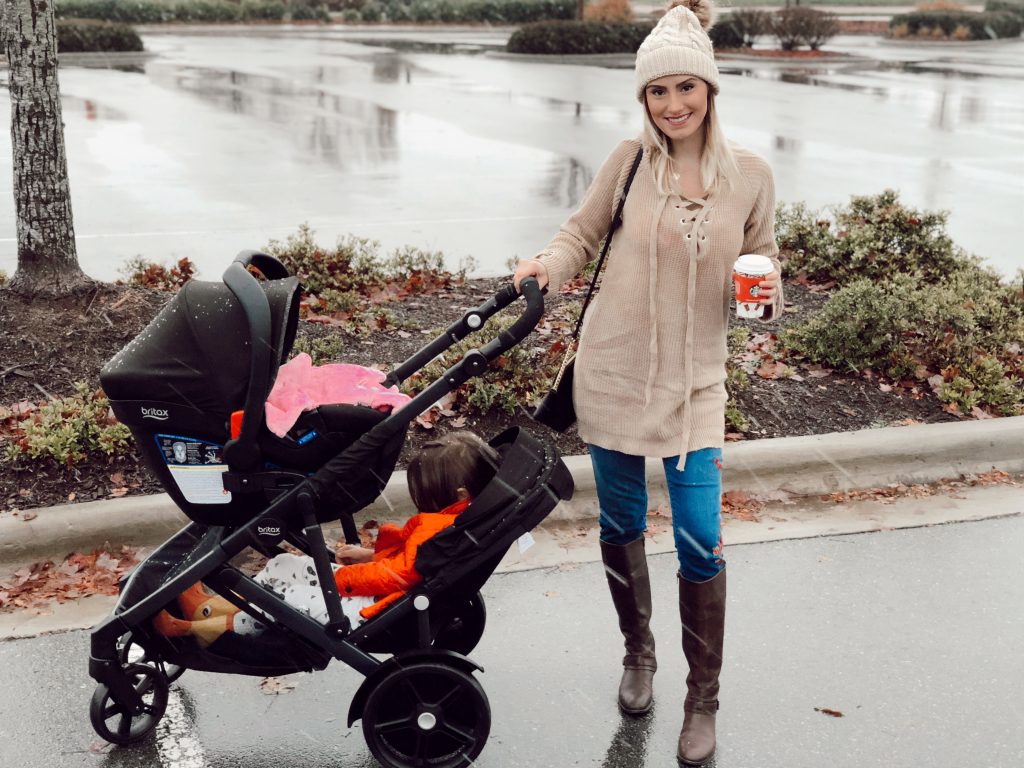 Britax B-Ready Stroller Review | Baby gear review by Babies, Love, & Lattes a motherhood and lifestyle blog by popular North Carolina blogger Jessica Linn.